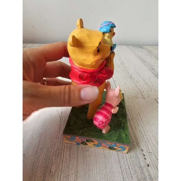 Jim shore spring surprise Winnie the Pooh piglets chick Easter spring statue - Picture 4 of 9